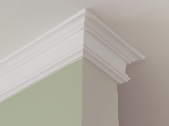 Ceiling moldings in the interior